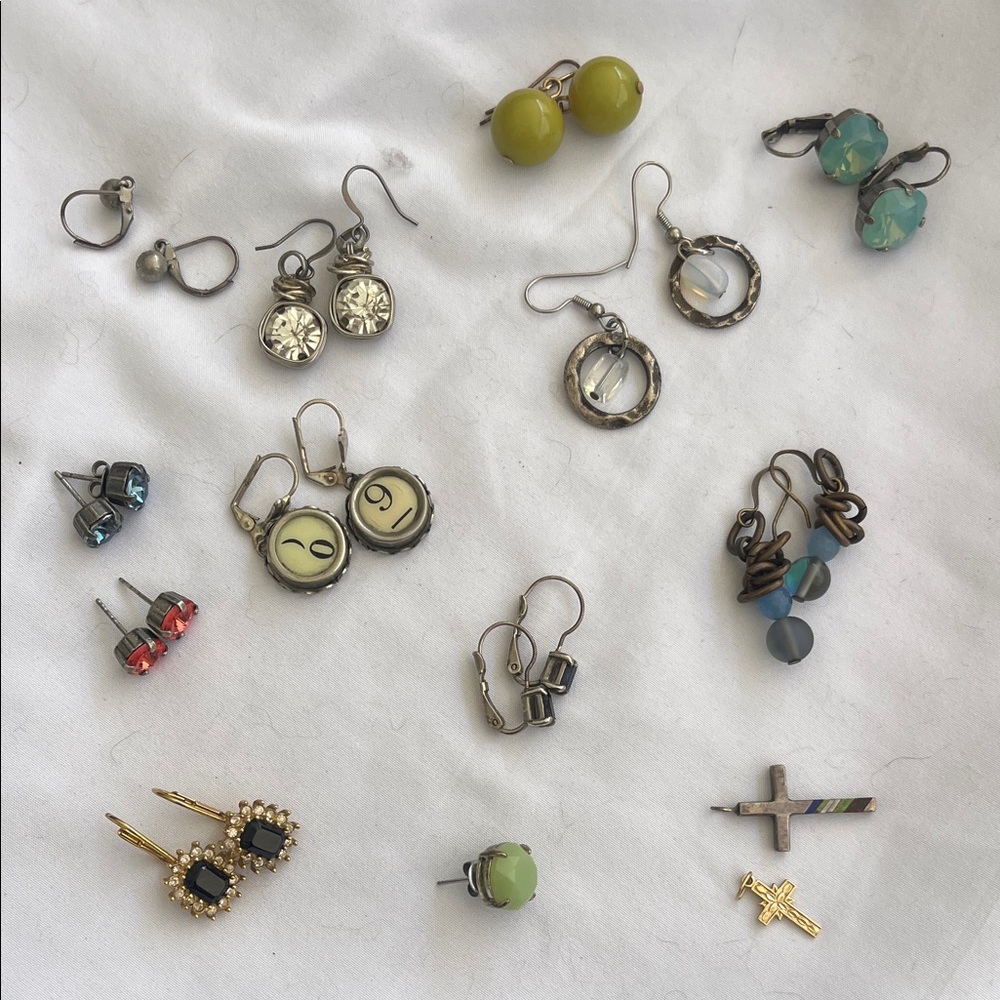 Elegant Mixed Color Earrings Set